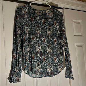 Floral Long Sleeve Blouse, Morris & Co Collab with H&M